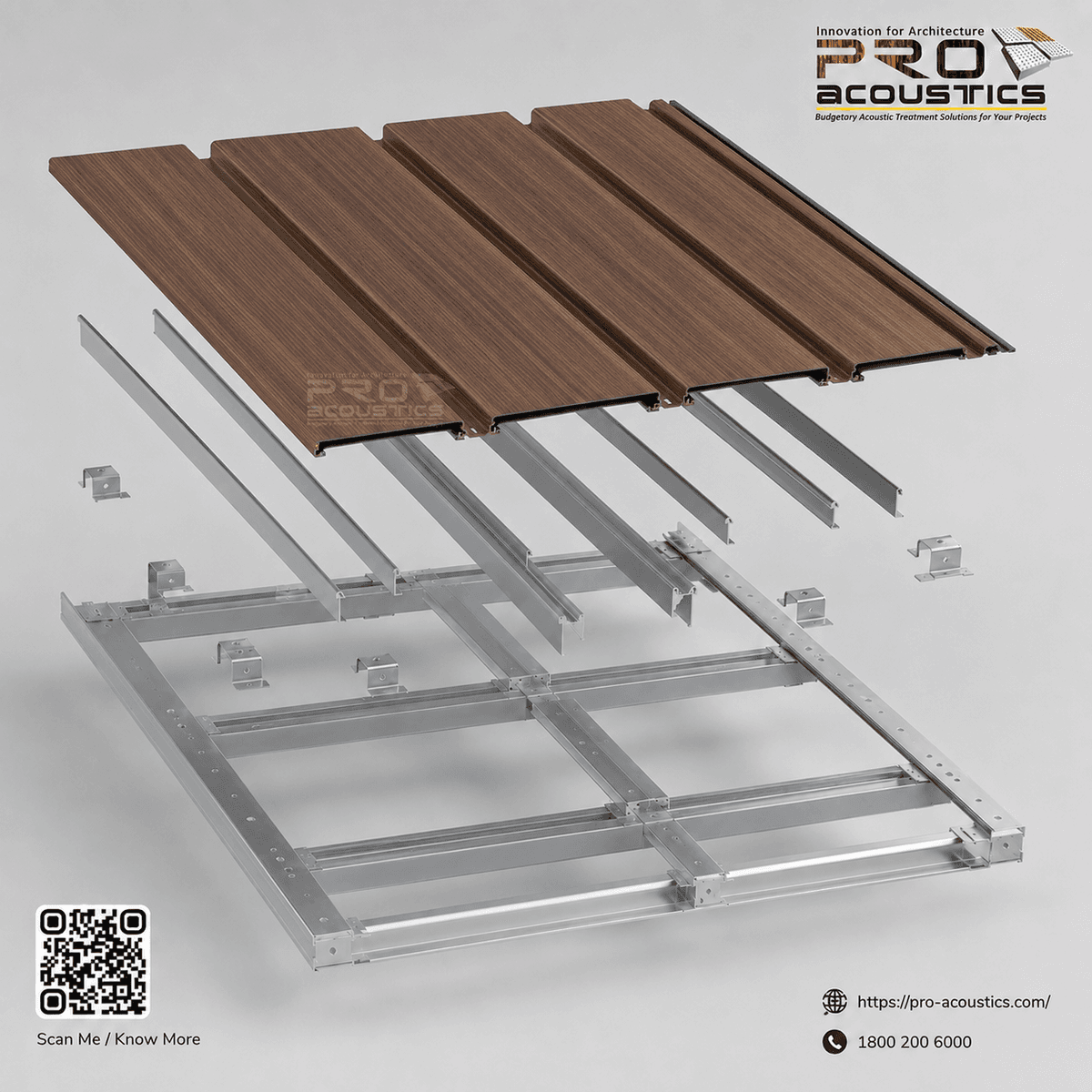 Acoustical Roof Soffit Infratop Lining Panel System
