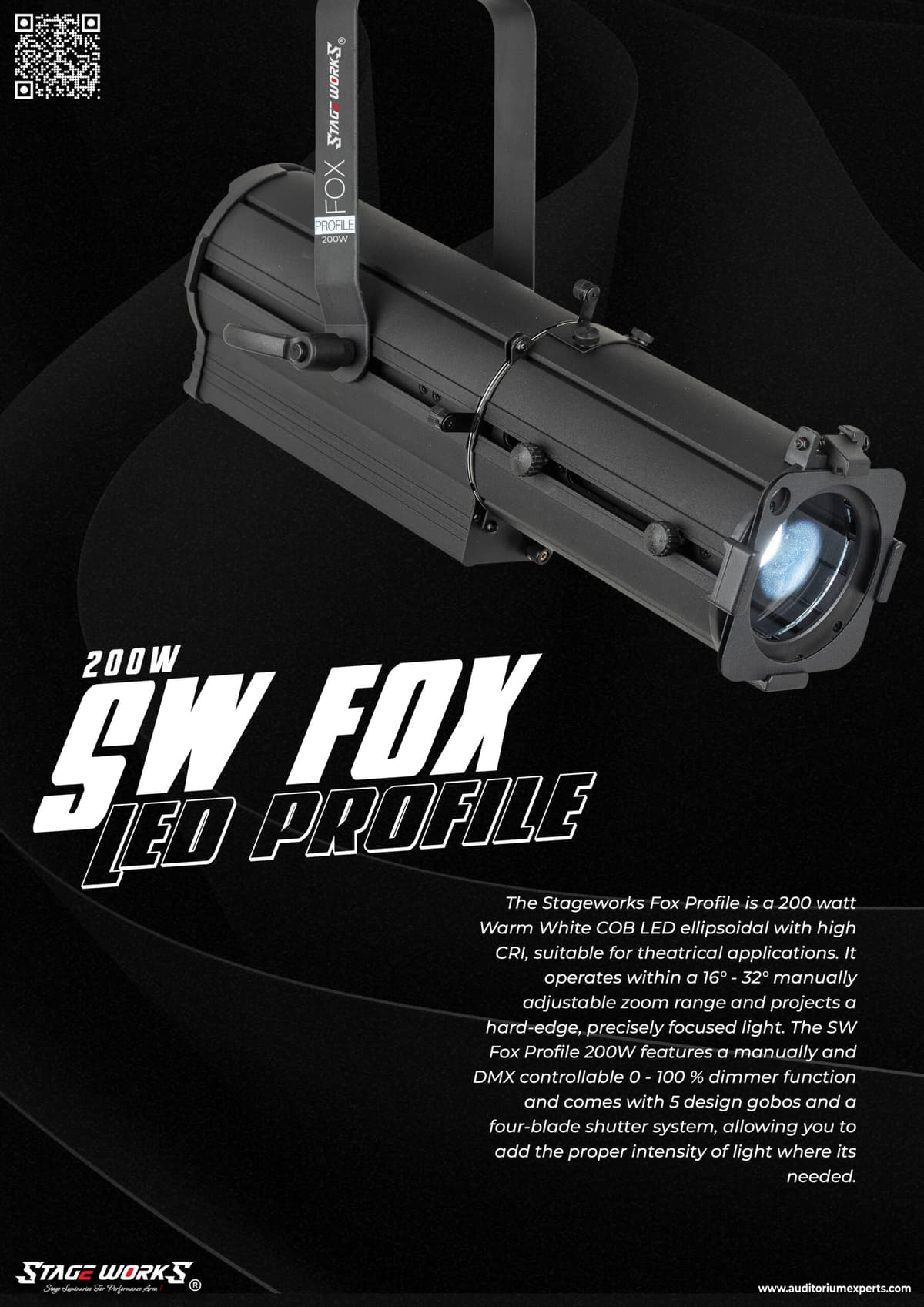 LED Projector Ellipsoidal Profile