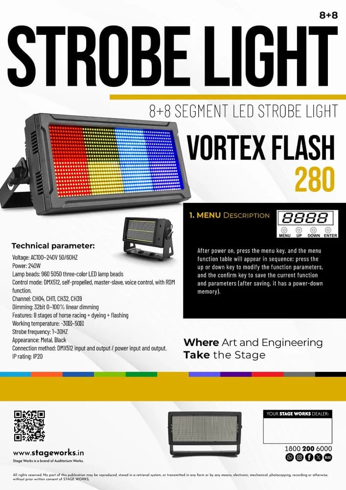 8+8 LED Strobe Light