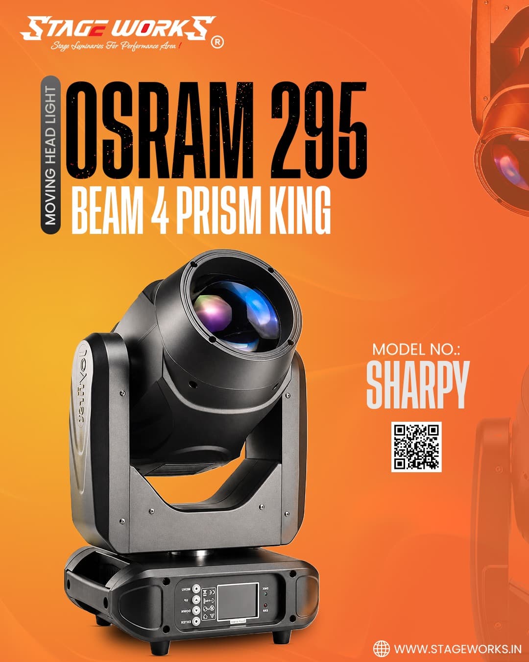 Sharpy Moving Head Stage Lights (350W 17R)