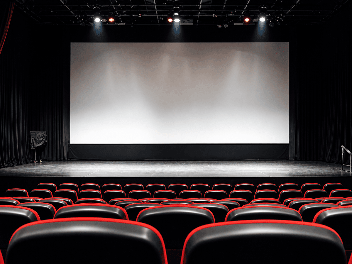 Stage Cyclorama High Gain Matt White Projector Screen