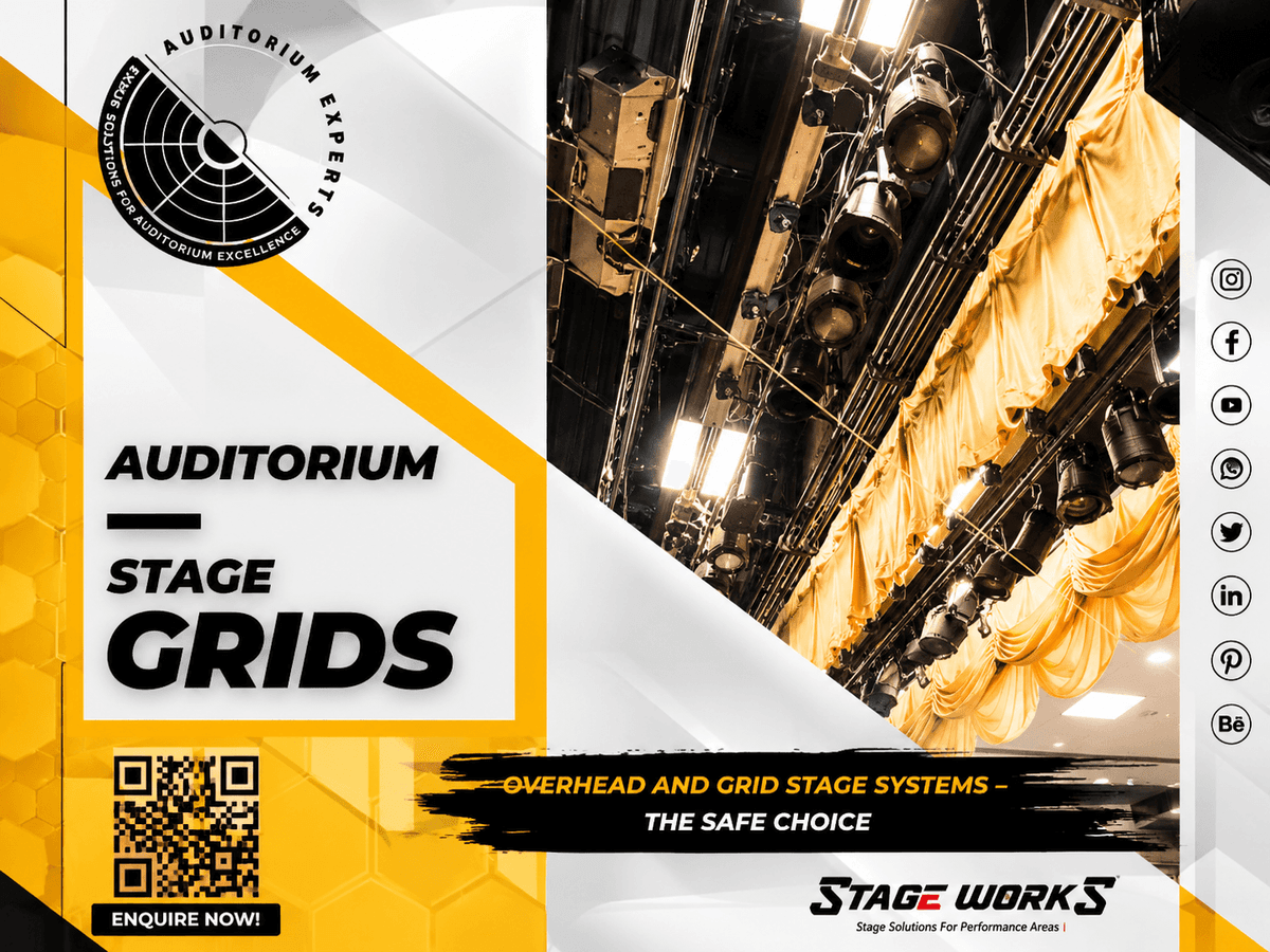 Auditorium Stage Overhead MS Safety Grid System