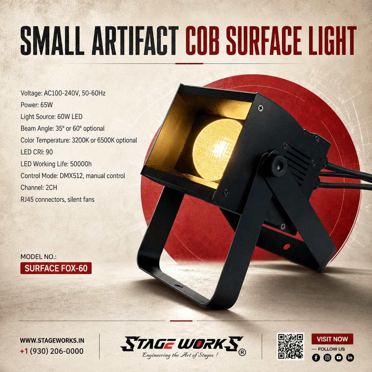 Small Artifact COB Surface (WW+W)Light