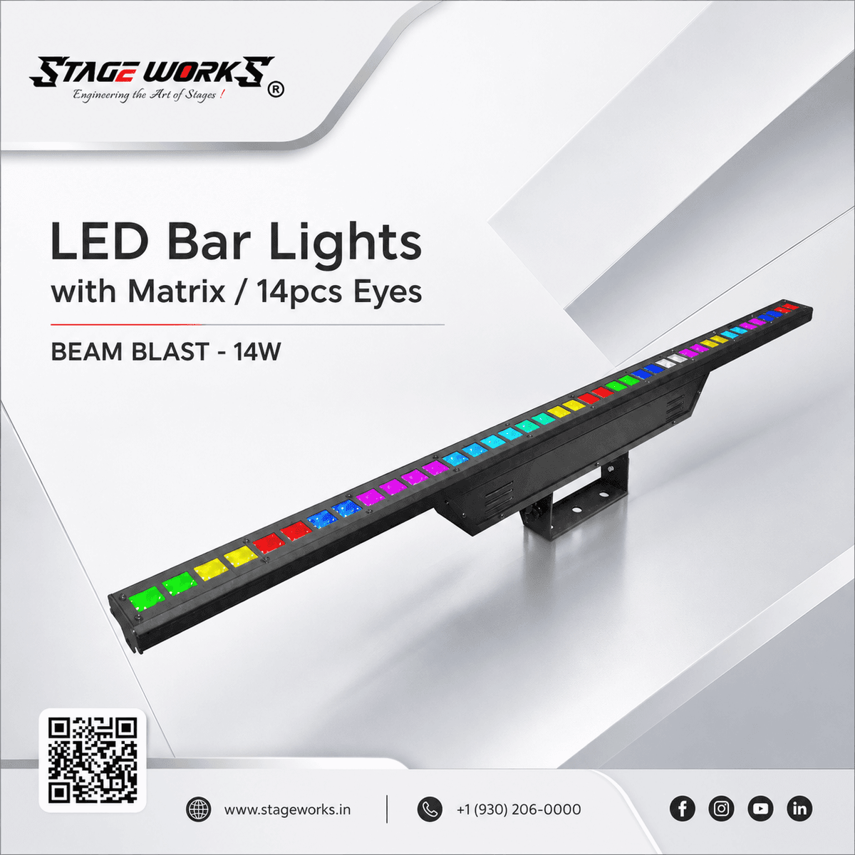 LED Bar Lights with Matrix/14pcs eyes)