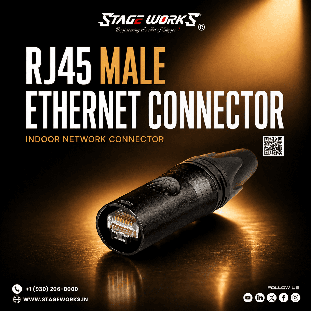 Male RJ45 Network Ethernet Connector