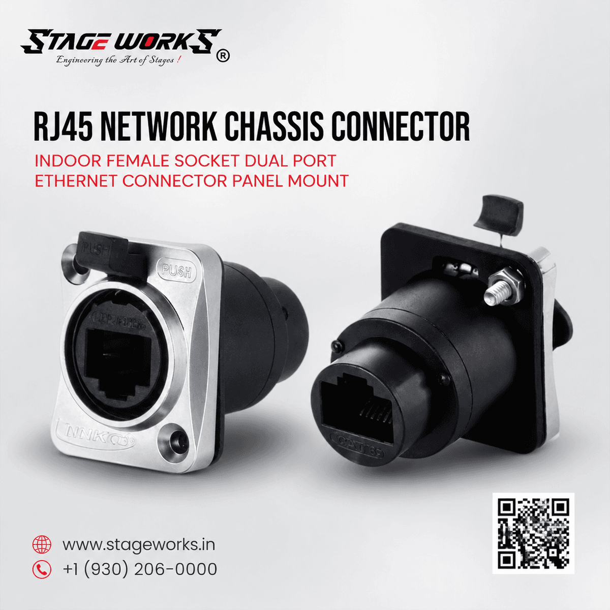 Input / Output PowerCON Chassis Plug Connector