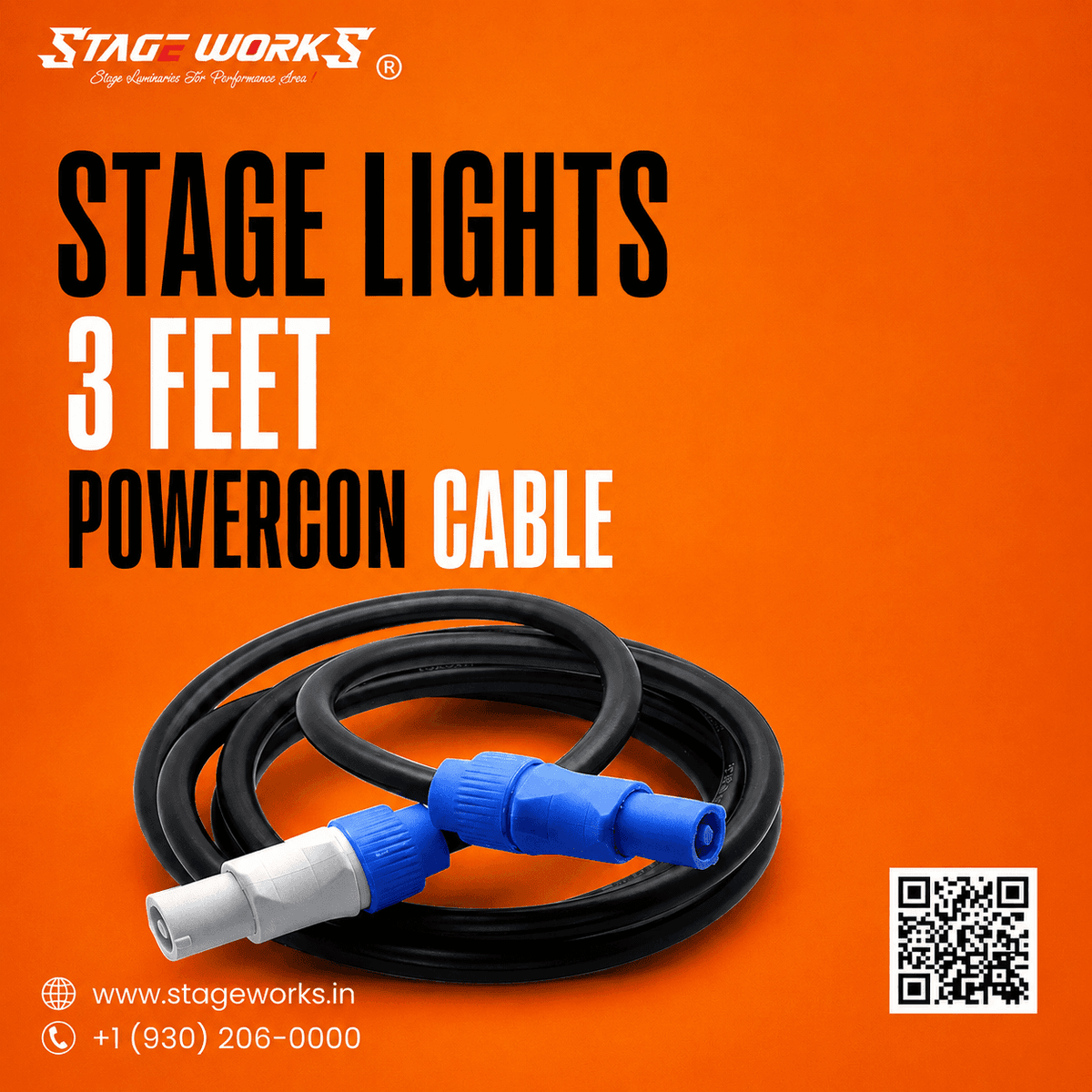 Stage Lights PowerCON Cable