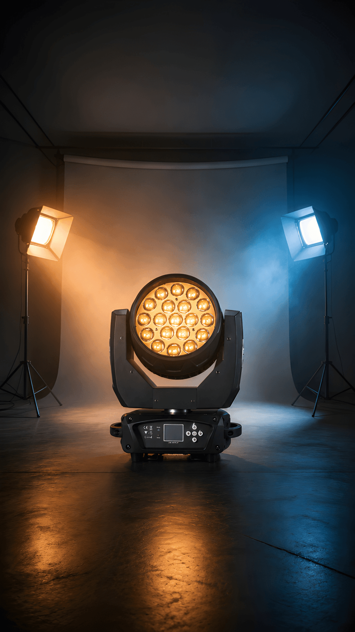 19 X 15W bee eyes Zoom LED moving Wash RGBW with AURA effect With Pixel and Matrix