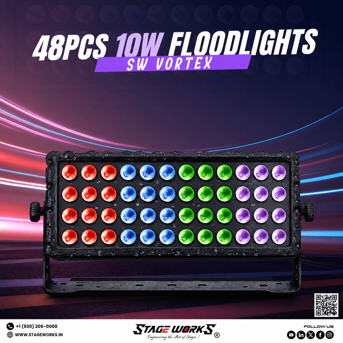 48pcs 10W floodlights